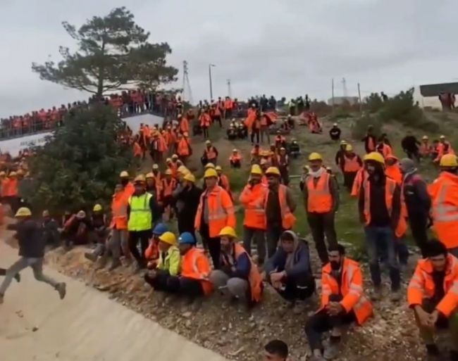 Akkuyu NGS'de maaş alamayan işçiler iş bıraktı