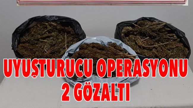 MERSİN’DE 10 KİLO SKUNK ELE GEÇİRİLDİ