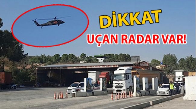 Helikopterli trafik denetimi yapıldı