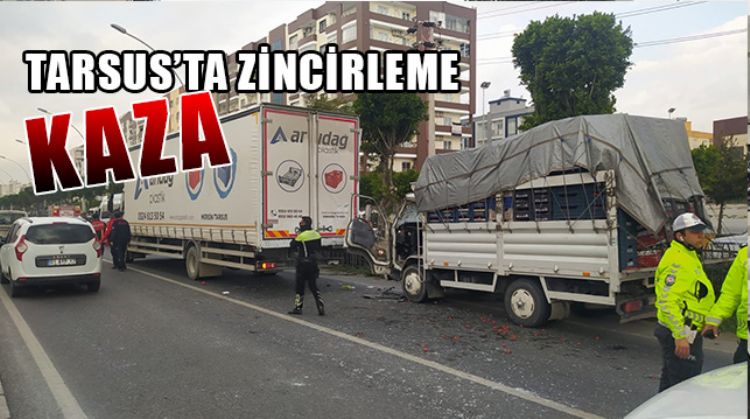 TARSUS’TA ZİNCİRLEME KAZA: 3 YARALI