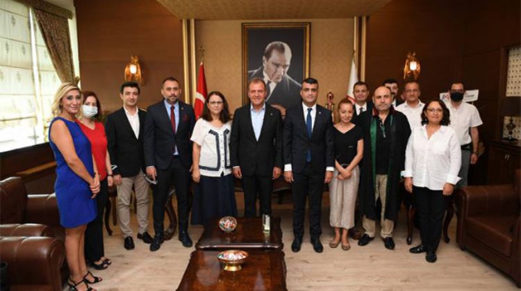 BAŞKAN SEÇER, MERSİN BAROSUNU ZİYARET ETTİ