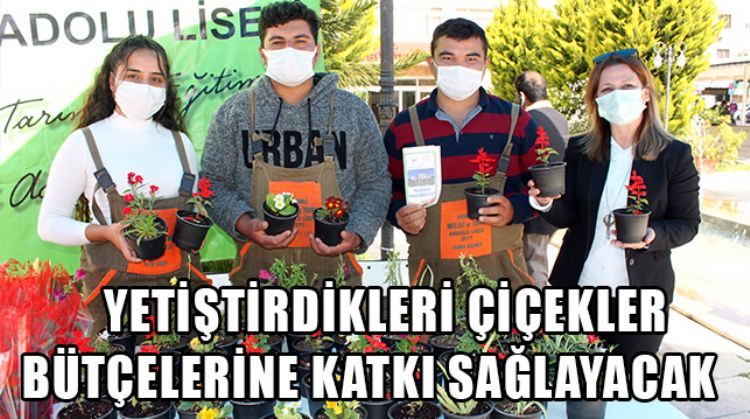 ÖĞRENCİLERİN YETİŞTİRDİĞİ BİTKİLER SATIŞA ÇIKTI
