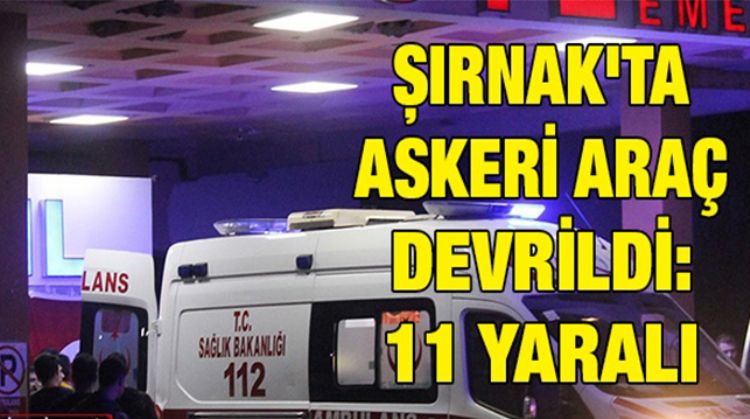 ACI ÜSTÜNE ACI, ASKERİ ARAÇ DEVRİLDİ