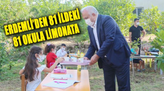 ERDEMLİ’DEN 81 İLDEKİ 81 OKULA LİMONATA