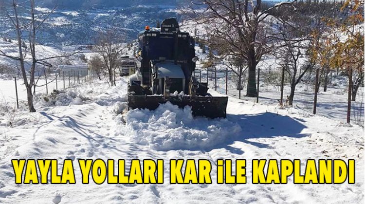 MERSİN’İN ÜST KESİMLERİNE KAR YAĞDI