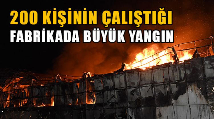 MERSİN’DE NARENCİYE FABRİKASI YANGININDA FACİANIN EŞİĞİNDEN DÖNÜLDÜ