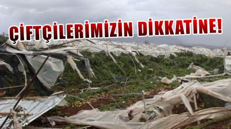 MERSİN’DE FIRTINA UYARISI