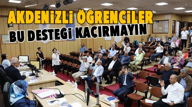 Akdeniz Belediyesinden öğrencilere burs desteği