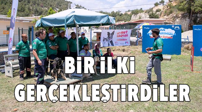 KÖPEKLER İÇİN EĞİTİM ALANI KURULDU