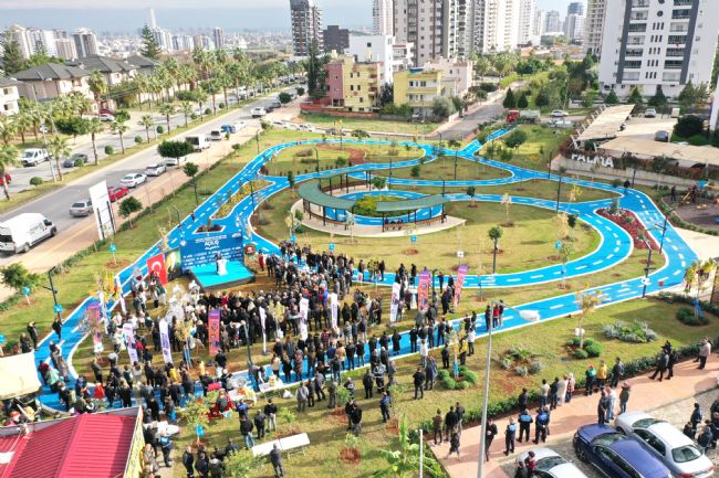 Yenişehir Belediyesi 5 bin metrekarelik bisiklet eğitim parkı açtı