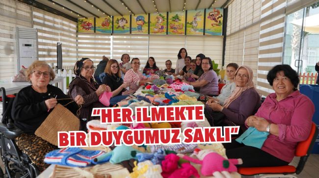 TARSUSLU KADINLAR DEPREMZEDELER İÇİN ÖRÜYOR
