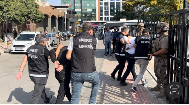 Mersin'de 610 kilogram kokain ele geçirilmesi olayında 3 tutuklama