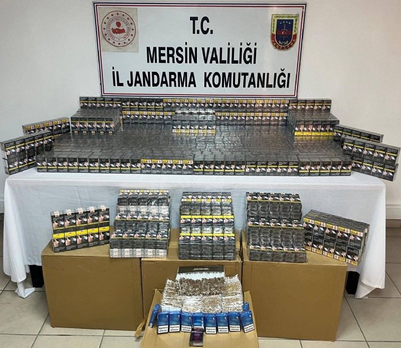 MERSİN'DE KAÇAK MAKARON OPERASYONU: 2 GÖZALTI