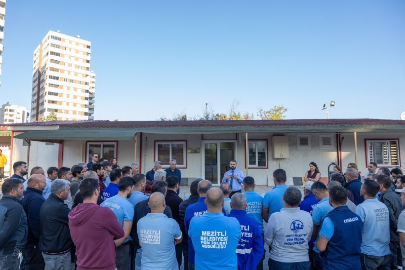 MEZİTLİ BELEDİYE BAŞKAN VEKİLİ SELAĞZI’NDAN PERSONELE ZİYARET