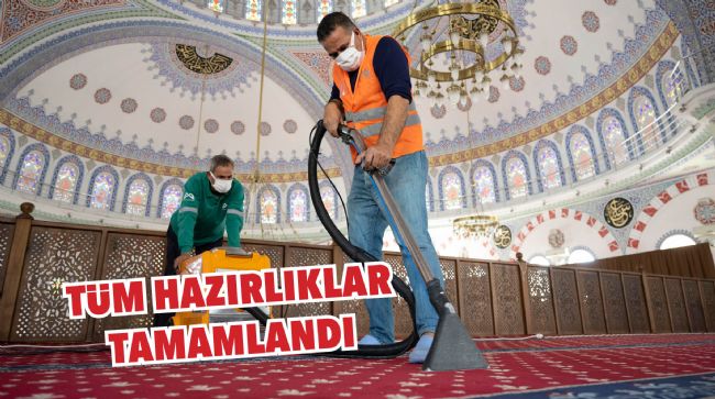 BAYRAM ÖNCESİ MEZARLIK VE İBADETHANELER TEMİZLENDİ
