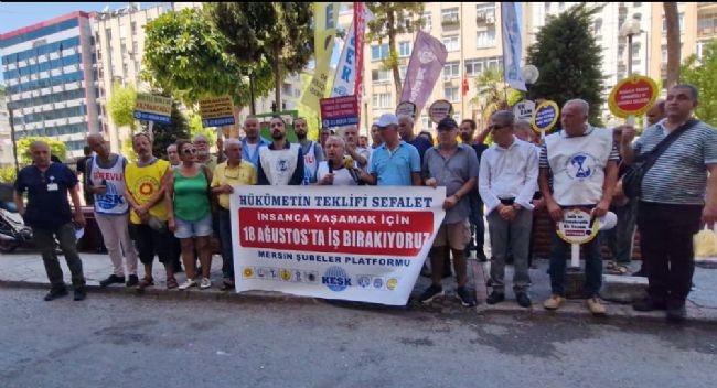 Kamu çalışanları 18 Ağustos’ta iş bırakıyor