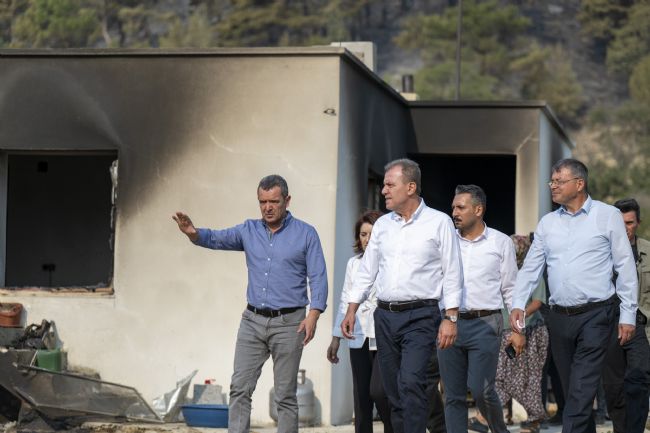 Başkan Seçer, yangın bölgesinde!