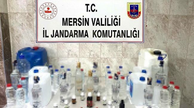 MERSİN’DE 70 LİTRE SAHTE ALKOL ELE GEÇİRİLDİ