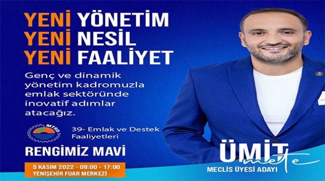 TÜGEM MERSİN İL BAŞKANI ÜMİT METE, MTSO MECLİS ÜYELİĞİNE ADAYLIĞINI KOYDU
