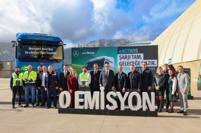 Medcem Çimento Grubu, elektrikli araç filosunu Mercedes-Benz eActros 600 ile güçlendirdi
