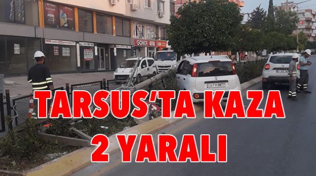 AYDINLATMA DİREĞİNE ÇARPTI