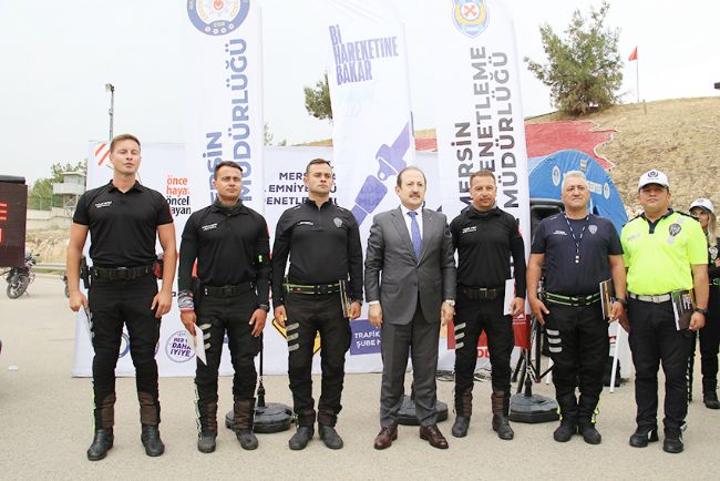 Motosikletli trafik polis timleri sertifikalarını aldı