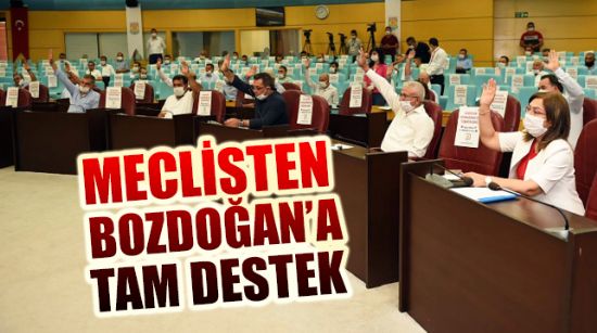 MECLİSTEN BOZDOĞAN’A TAM DESTEK