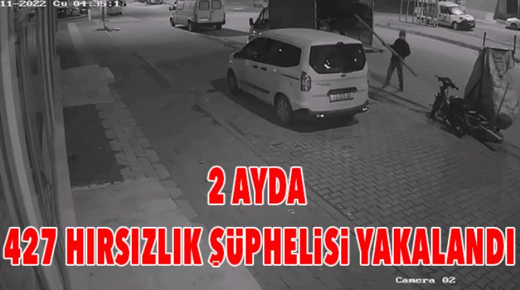 HIRSIZLIK OLAYLARI YÜZDE 20 AZALDI