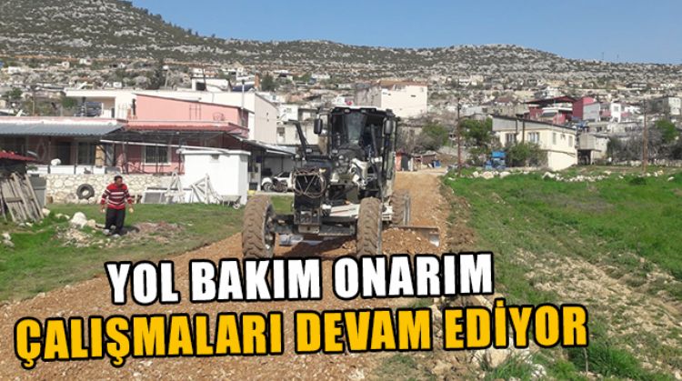 GÜLNAR’DA YOL ÇALIŞMASI SÜRÜYOR