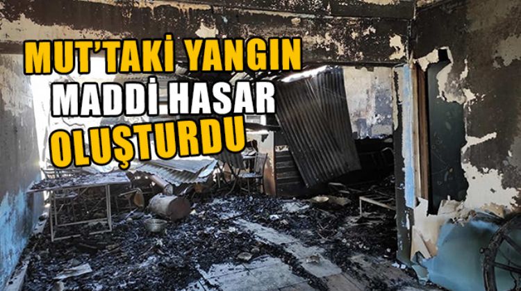 MERSİN'DE ÇIKAN YANGINDA İŞYERLERİ KULLANILAMAZ HALE GELDİ