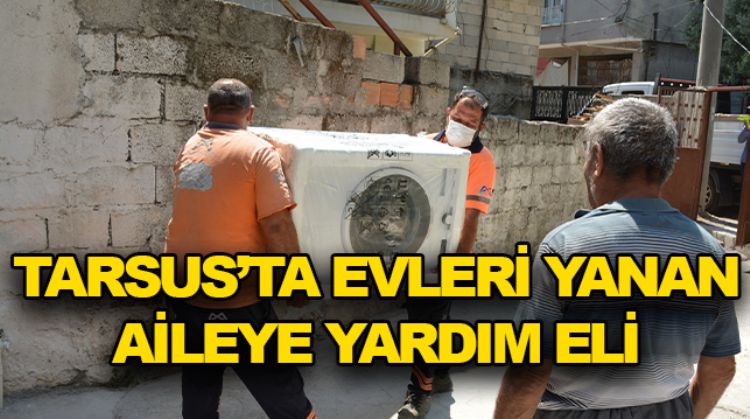 BÜYÜKŞEHİRDEN, YANGINDAN ZARAR GÖREN AİLEYE YARDIM
