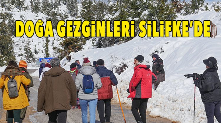 SİLİFKE’DE KAR YÜRÜYÜŞÜ YAPTILAR