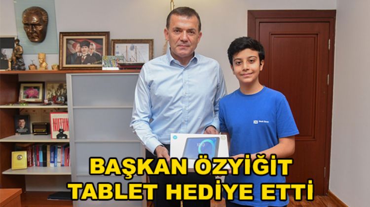 BAŞKAN ÖZYİĞİT İLE LGS BİRİNCİSİ EKİN BULUŞTU