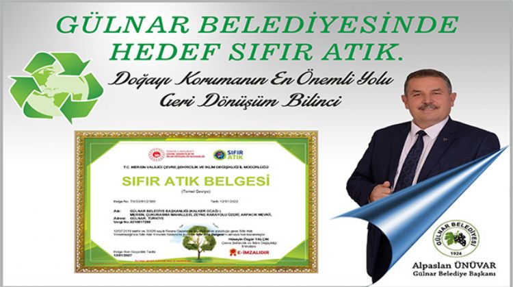 “SIFIR ATIK BELGESİ’Nİ” 3’ÜNCÜ KEZ ALMAYA HAK KAZANDILAR