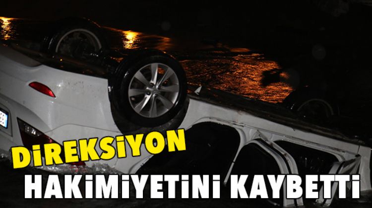 OTOMOBİL DENİZE UÇTU