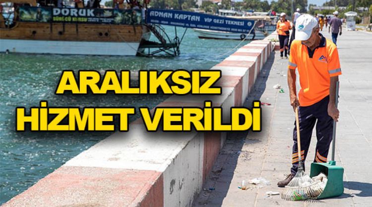 BÜYÜKŞEHİR BAYRAMDA DA HİZMETE DEVAM ETTİ