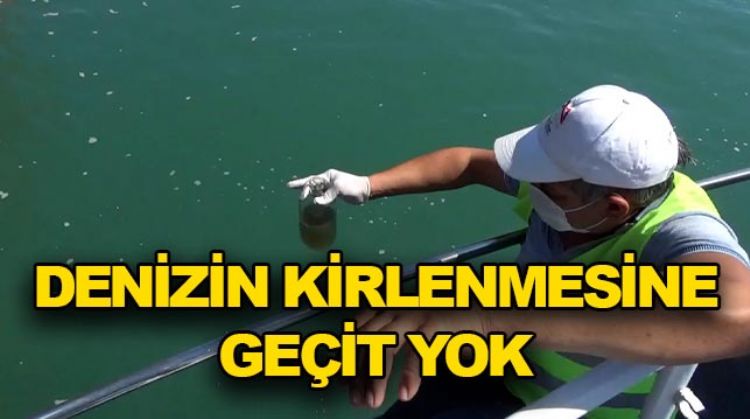 BÜYÜKŞEHİR DENİZİ KİRLETEN GEMİLERE CEZA KESTİ