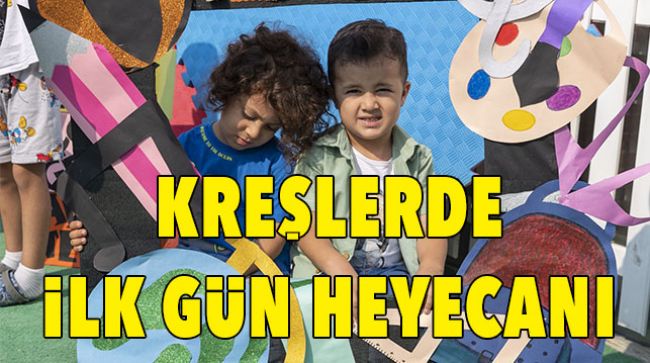 ÇOCUKLARI İLK GÜN HEYECANI SARDI