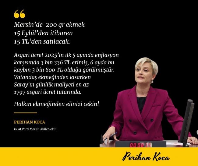 DEM Parti’den Ekmek zammına tepki!