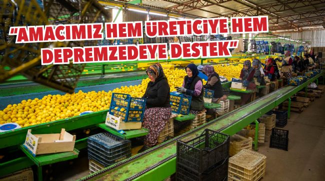 MERSİN'DEN DEPREM BÖLGESİNE 160 TON NARENCİYE ÜRÜNÜ GÖNDERİLDİ