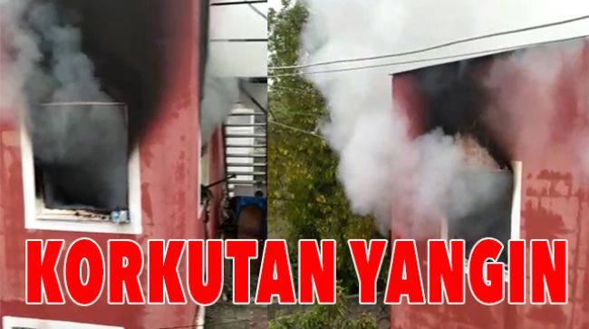 2 KATLI EVDE YANGIN