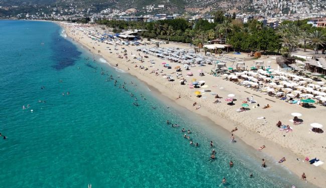 Eylül ayında plajlar doldu