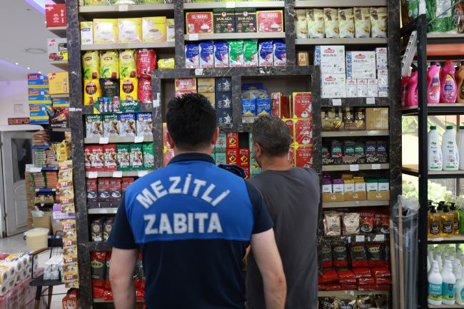 Mezitli’de marketlere sıkı denetim