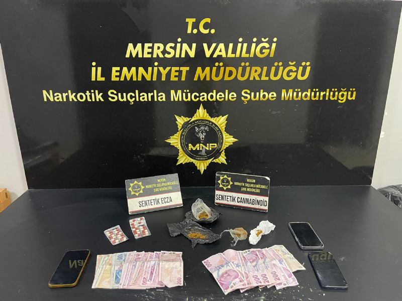 MERSİN'DE TORBACI OPERASYONU: 4 TUTUKLAMA