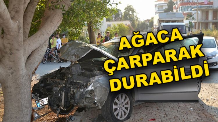 BOZYAZI’DA İKİ ARAÇ ÇARPIŞTI