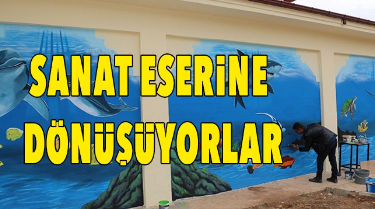 TRAFOLAR VE SOSYAL TESİSLERİ RENKLEDİRİYORLAR