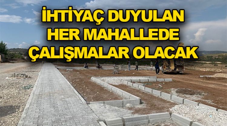 AKDENİZ’DE YOL ÇALIŞMALARI ARALIKSIZ SÜRÜYOR