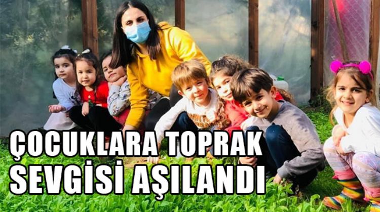 MEZİTLİ'DE ÇOCUKLAR TARAFINDAN OLUŞTURULAN BOSTANDA İLK HASAT YAPILDI