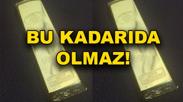 10 BİN LİRAYA ALDIĞI ALTIN SAHTE ÇIKTI