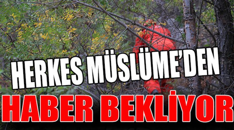 MÜSLÜME’NİN KAYBINDA ALTINCI GÜNE GİRİLDİ